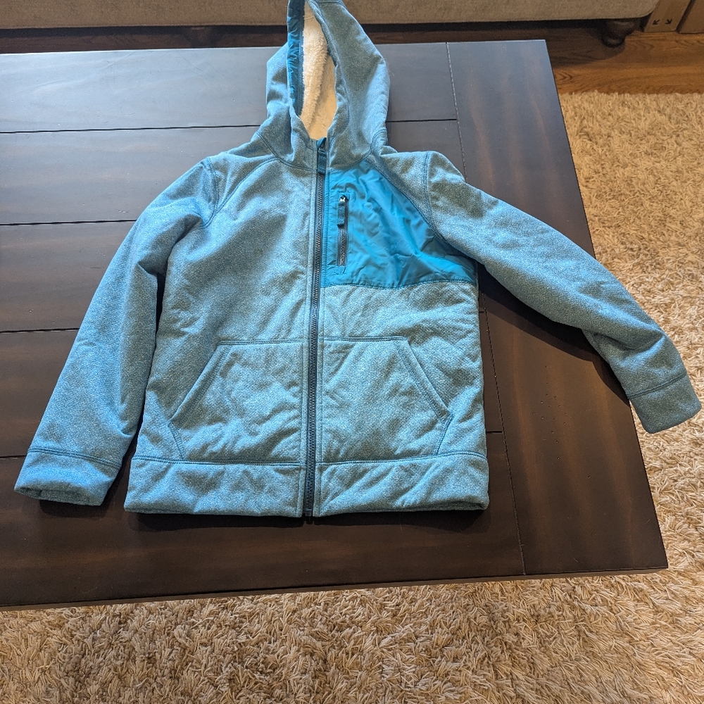 Lands' End Kids Teal Hooded Sweatshirt
